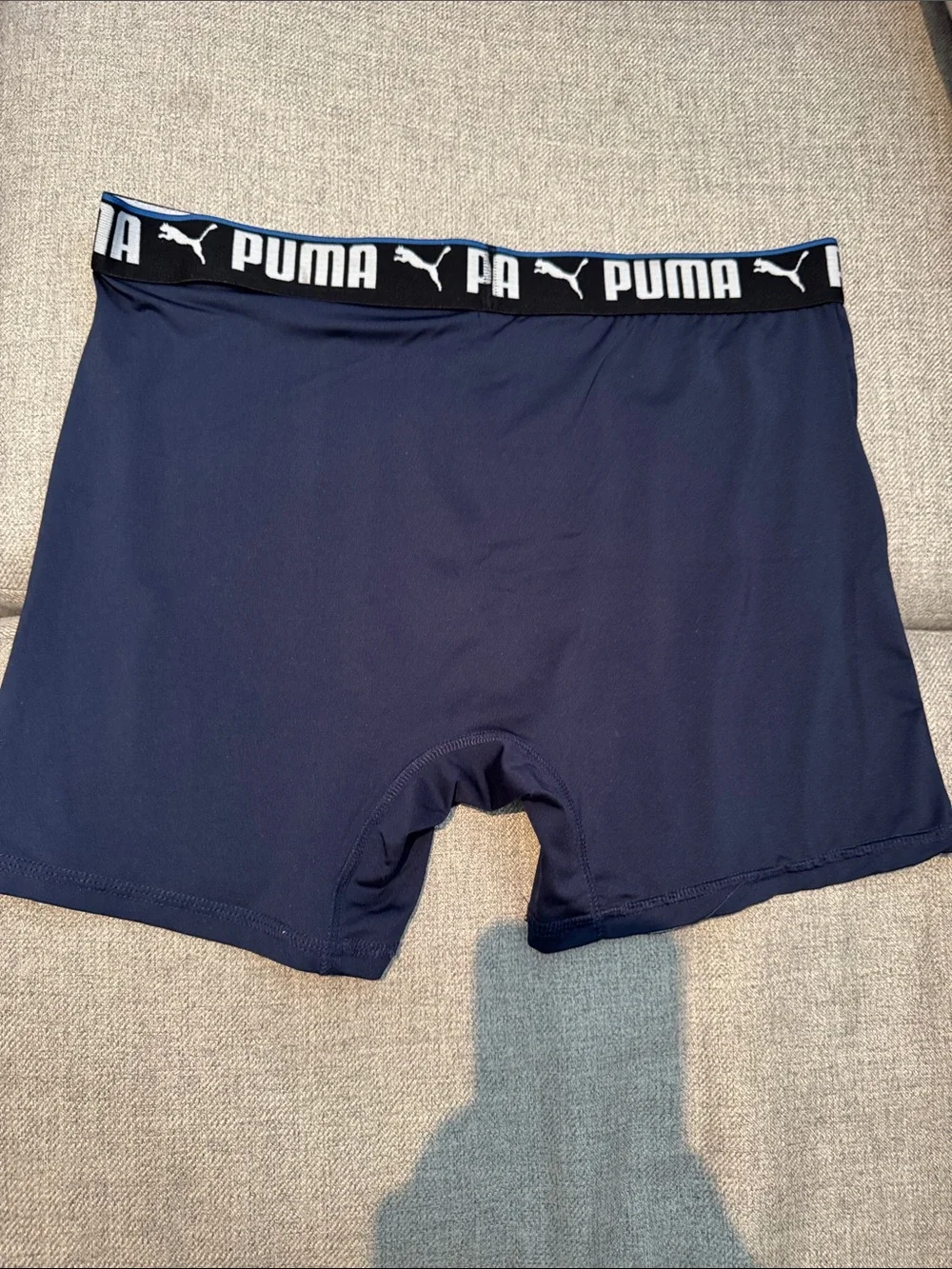Puma Navy & Black Logo Men's Boxer Briefs